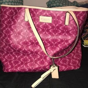 Pink coach bag